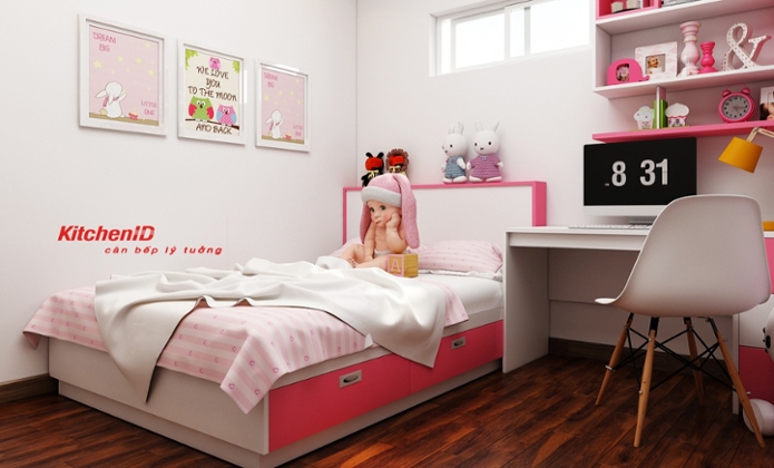 Phòng ngủ cho bé gái 